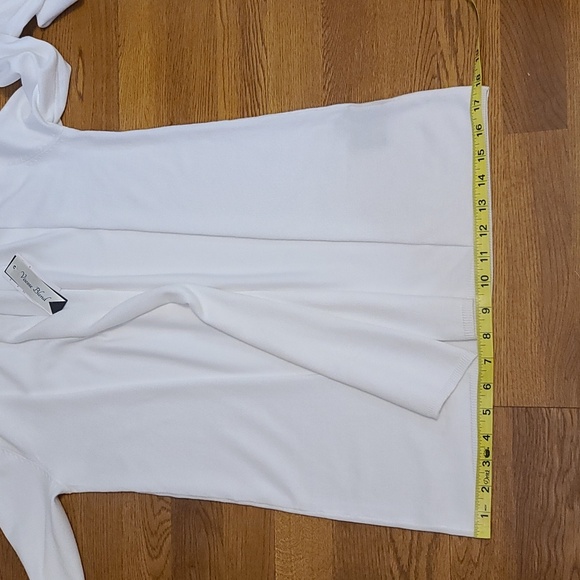 Premise Women's White Viscose Blend Long Sleeve Cardigan (Sz S) - Picture 8 of 9